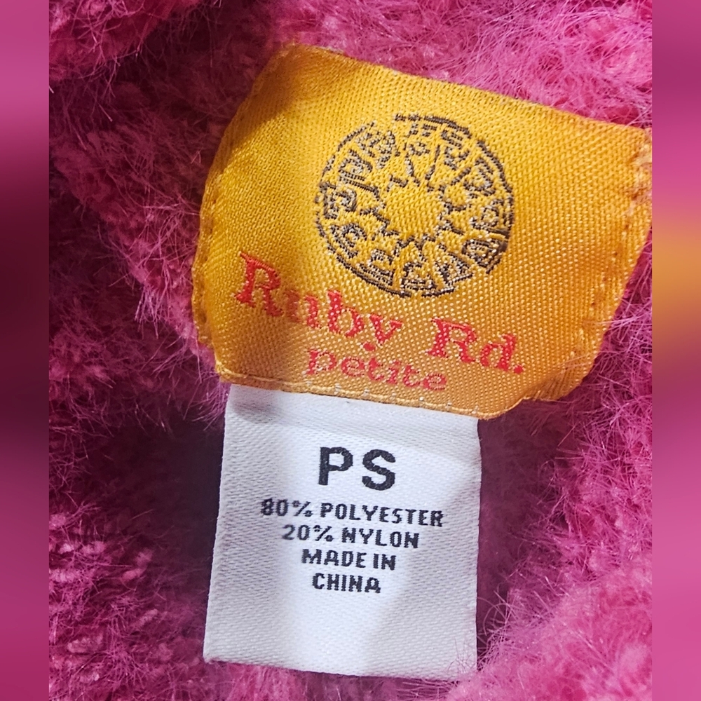 Ruby Rd. Pink Sweater SP - Picture 3 of 3